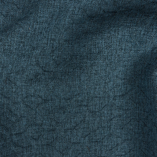 Crypton Tolkie Blue Geometric Embossed Upholstery Fabric