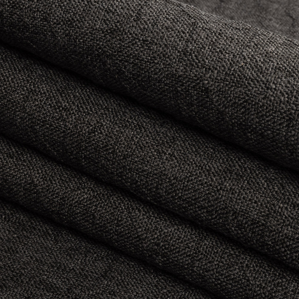 Crypton Tolkie Slate Geometric Embossed Upholstery Fabric