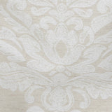 Ivory and White Damask Double Wide Drapery Jacquard