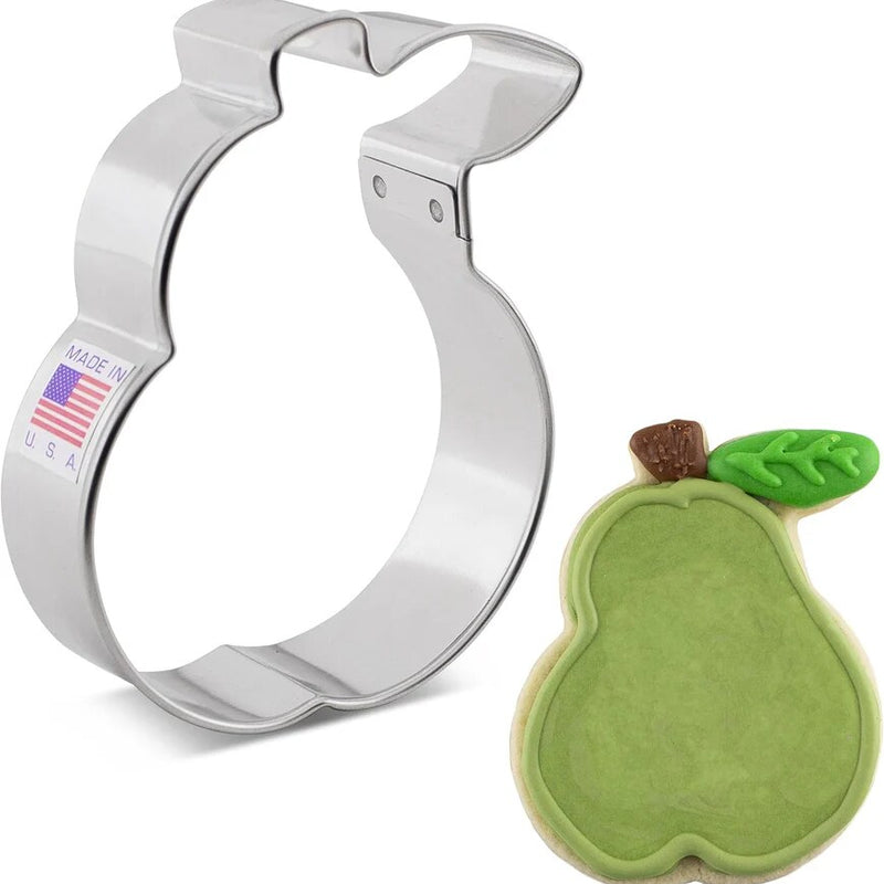 Ann Clark Pear Fruit Cookie Cutter, 3.5"