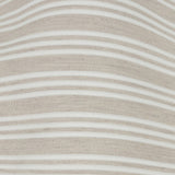 Ivory Double Wide Drapery Twill with Raised White Stripes