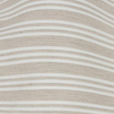 Ivory Double Wide Drapery Twill with Raised White Stripes