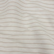 Ivory Double Wide Drapery Twill with Raised White Stripes
