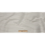 Khaki Double Wide Drapery Twill with Raised White Stripes