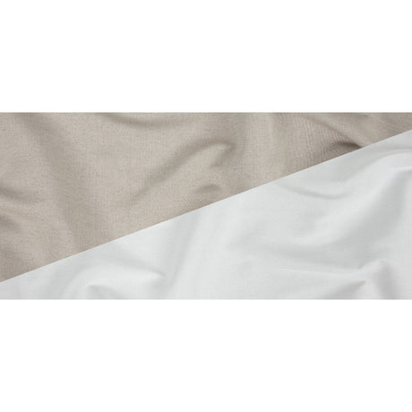 Khaki and White Reversible Double Wide Twill