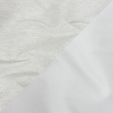 Heathered Gray and White Reversible Double Wide Twill