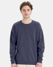 ComfortWash by Hanes garment-dyed cotton long sleeve crewneck sweatshirt in assorted colors
