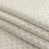 Ivory Quatrefoil Blended Polyester Jacquard