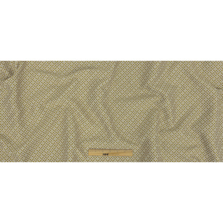 Gold Quatrefoil Blended Polyester Jacquard