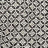 Black and Gray Quatrefoil Blended Polyester Jacquard