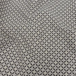 Black and Gray Quatrefoil Blended Polyester Jacquard