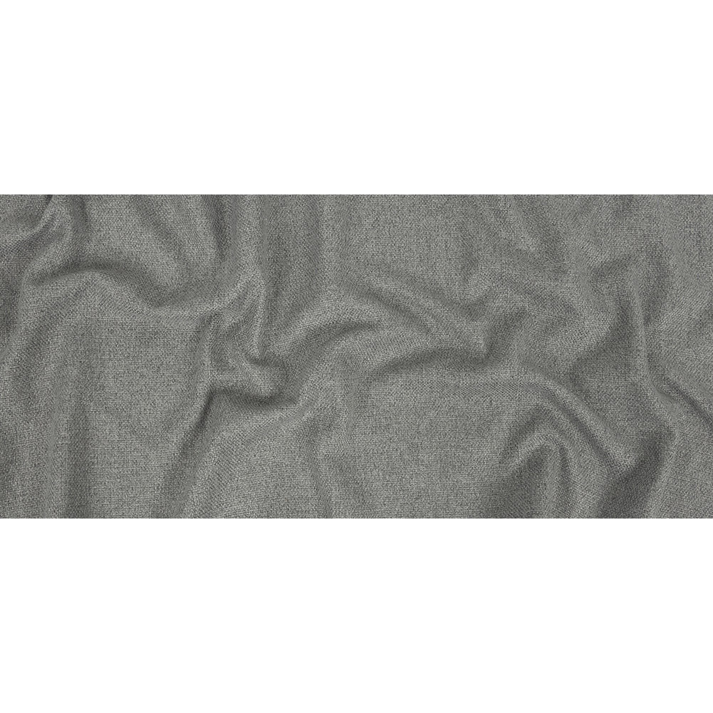 Silver Basketwoven Polyester and Cotton Home Decor Fabric