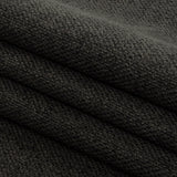 Dark Charcoal Basketwoven Polyester and Cotton Home Decor Fabric