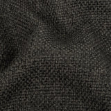 Dark Charcoal Basketwoven Polyester and Cotton Home Decor Fabric