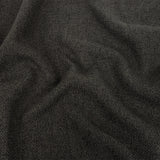 Dark Charcoal Basketwoven Polyester and Cotton Home Decor Fabric