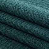 Petrol Basketwoven Polyester and Cotton Home Decor Fabric