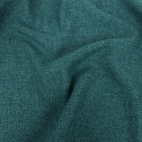 Petrol Basketwoven Polyester and Cotton Home Decor Fabric