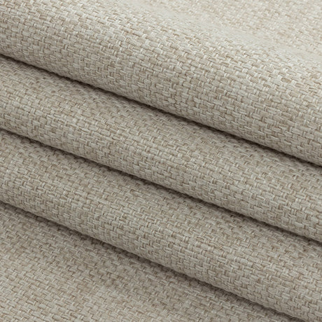 Crystal Gray Basketwoven Polyester and Cotton Home Decor Fabric