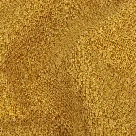 Mustard Basketwoven Polyester and Cotton Home Decor Fabric