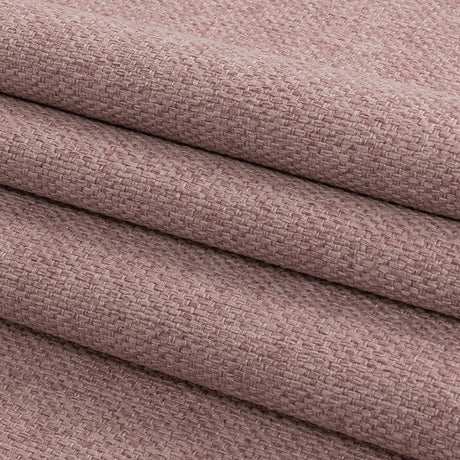 Pink Basketwoven Polyester and Cotton Home Decor Fabric