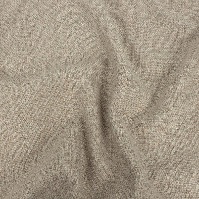 Light Beige Basketwoven Polyester and Cotton Home Decor Fabric