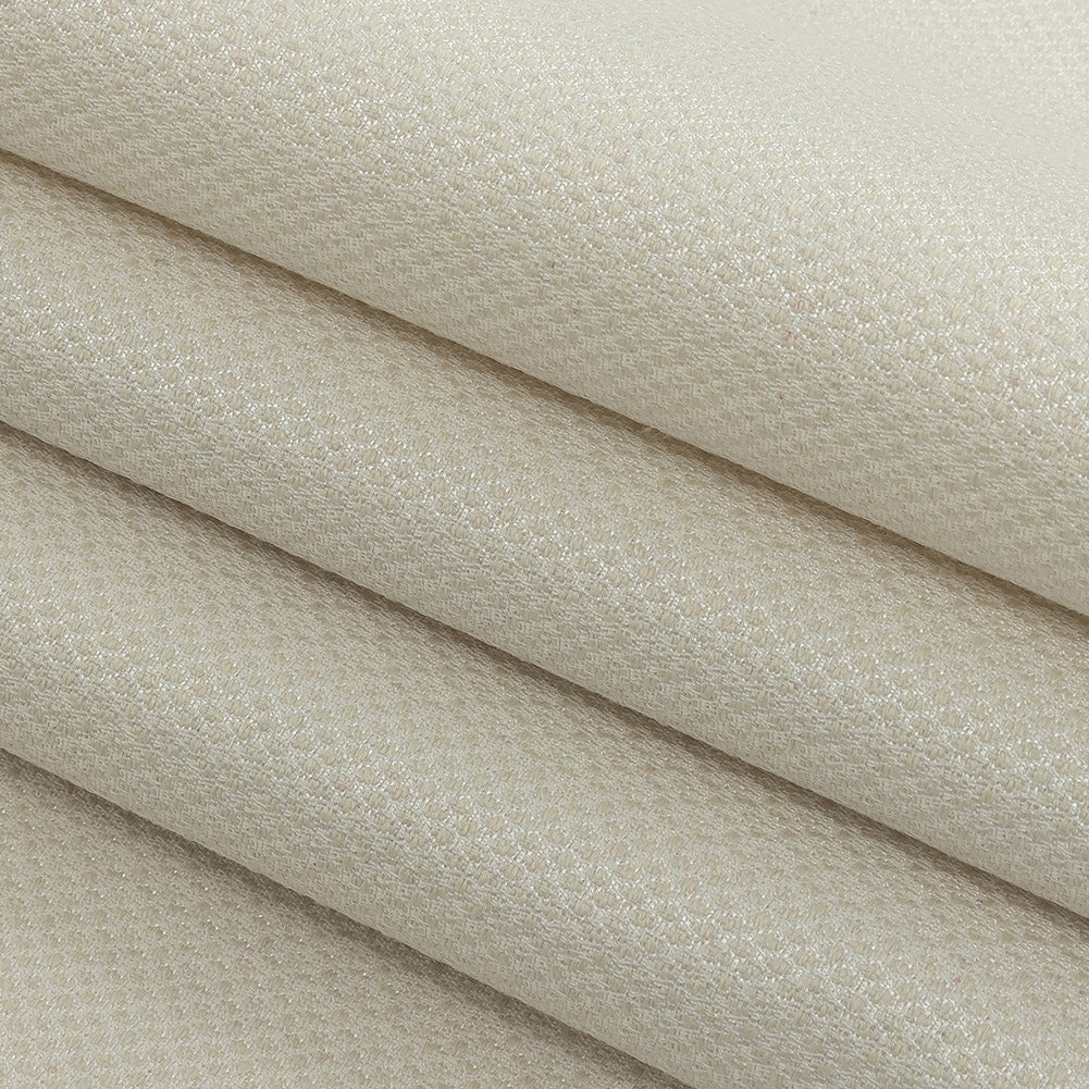 Ivory Minute Diamond Blended Polyester Jacquard