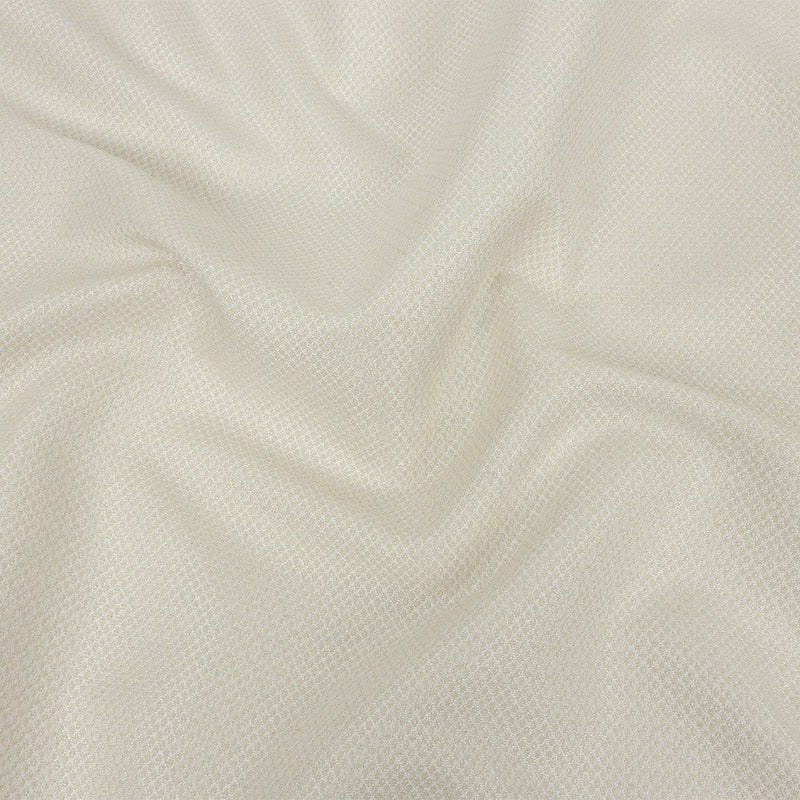 Ivory Minute Diamond Blended Polyester Jacquard