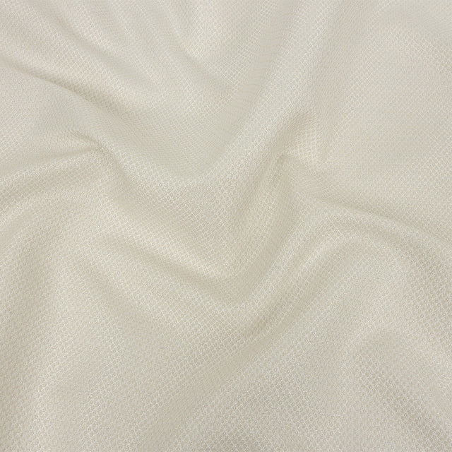 Ivory Minute Diamond Blended Polyester Jacquard