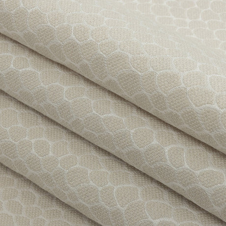 Ivory Scaled Blended Polyester Jacquard