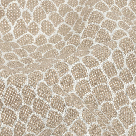 Khaki Scaled Blended Polyester Jacquard