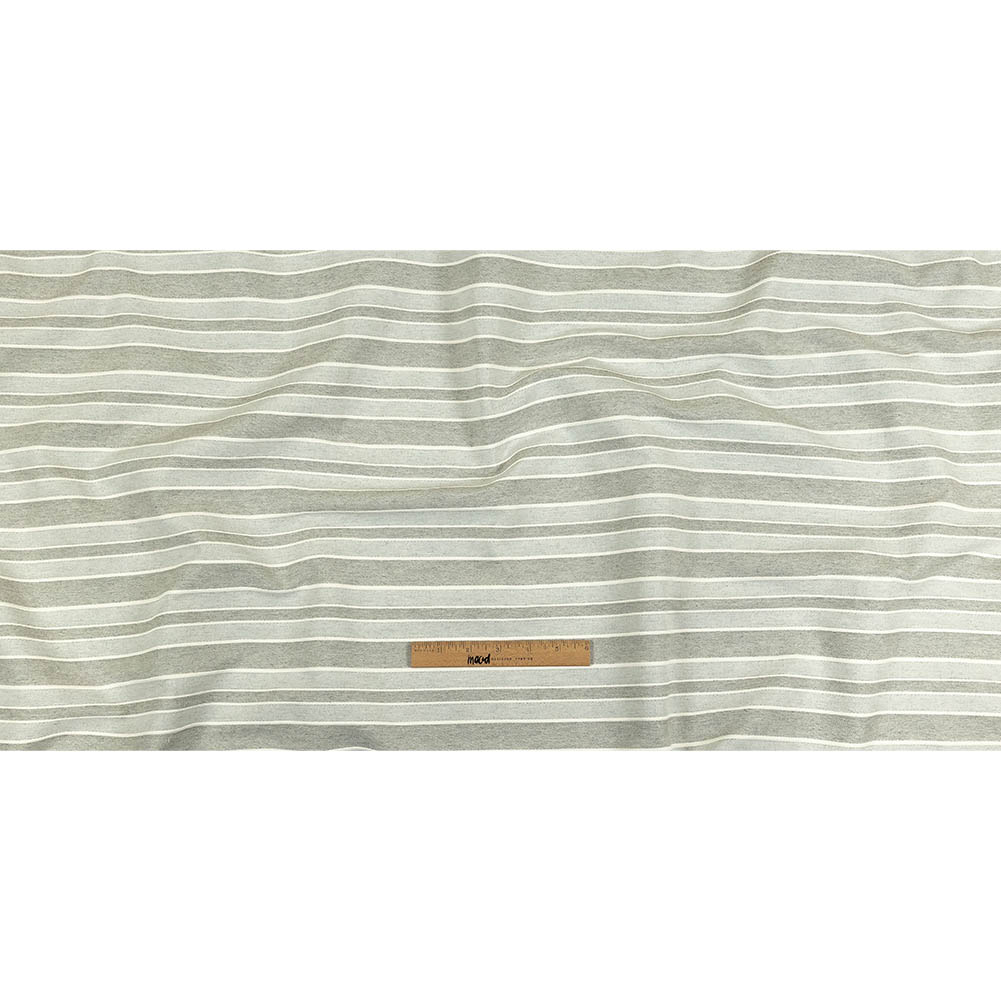 Gray and Sugar Swizzle Tactile Striped Woven