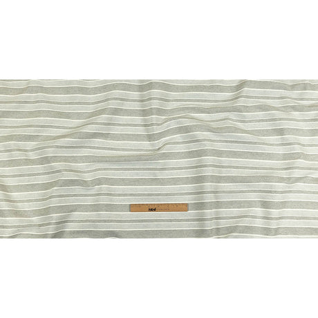 Gray and Sugar Swizzle Tactile Striped Woven