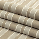 Khaki, Gray and Sugar Swizzle Tactile Striped Woven