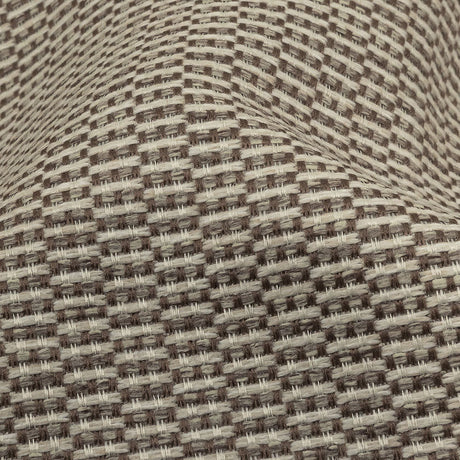Brown and Gray Rectangles Polyester Jacquard