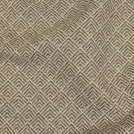 Dusty Brown and White Diamonds Upholstery Tweed