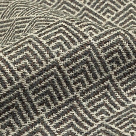 Gray and White Diamonds Upholstery Tweed