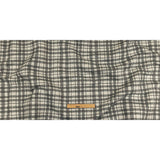 Gray and Ivory Plaid Polyester Upholstery Tweed