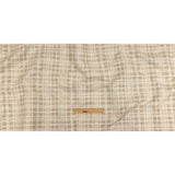 Beige and Ivory Plaid Polyester Upholstery Tweed