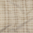Beige and Ivory Plaid Polyester Upholstery Tweed