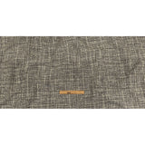 Black and Gray Off Kilter Plaid Polyester and Cotton Upholstery Jacquard