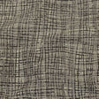 Black and Gray Off Kilter Plaid Polyester and Cotton Upholstery Jacquard