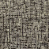 Black and Gray Off Kilter Plaid Polyester and Cotton Upholstery Jacquard