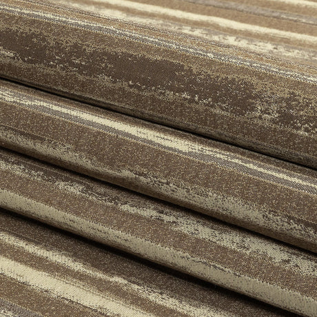 Desert Taupe, Pumice Stone and Gray Painterly Stripes Blended Cotton Jacquard