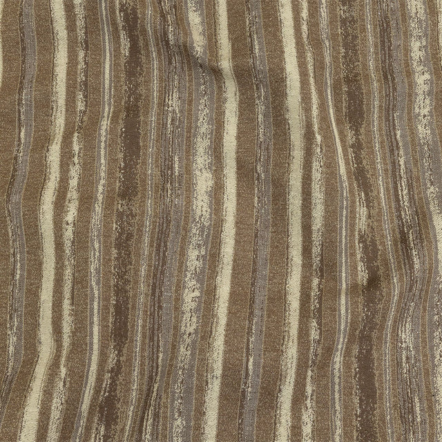 Desert Taupe, Pumice Stone and Gray Painterly Stripes Blended Cotton Jacquard