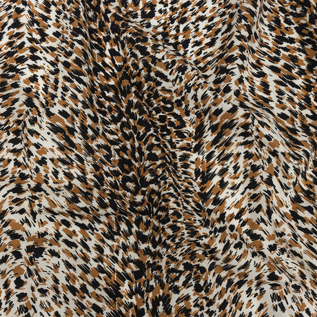 Mood Exclusive Tan Fanciful Furs Cotton Poplin