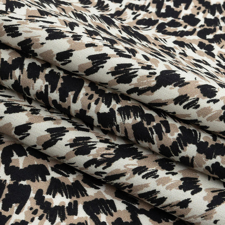 Mood Exclusive Beige Fanciful Furs Cotton Poplin