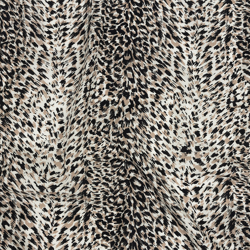 Mood Exclusive Beige Fanciful Furs Cotton Poplin