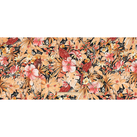 Mood Exclusive Orange Parrotdise Cotton Shirting