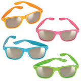 Neon Sunglasses with Mirrored Lenses