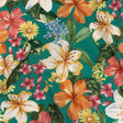 Mood Exclusive Teal Juno's Bounty Cotton Shirting